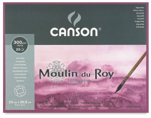 Moulin Du Roy Watercolor Pad Hot Press 12X16