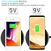 LOVPHONE Fast Wireless Charger,QI Wireless Charging Pad Stand 2-Coil Wireless Charger for iPhone X/iPhone 8/8 Plus/Galaxy Note 8/S8/S8 Plus/S7/S7 Edge/S6/S6 Edge/Note 5 and More