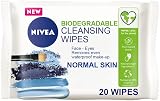 NIVEA Biodegradable Cleansing Wipes Normal Skin 20 sheets Plant-Based view 1