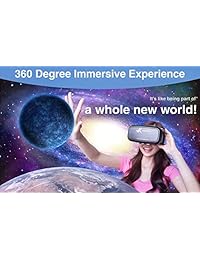 Gafas 3D Reality Headset 3D VR de Voxkin   Lente óptica de alta definición, correa completamente ajustable, distancia focal y de objeto   Auriculares VR perfectos para iPhone, Samsung y cualquier teléfono de 3.5 "a 6"