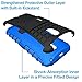 ykooe Moto X Pure Edition Case (5.7 inch), (Armor Series) Heavy Duty Protection Hybrid Shockproof Dual Layer Protective Case Cover with Stand for Motorola MotoPure Edition (Blue)