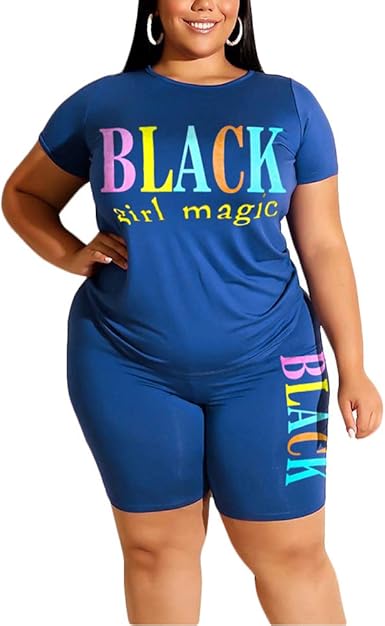 plus size 2 piece tracksuit