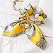 6pcs Hair Scrunchies Chiffon Elastic Hair Bands Bowknot Pearls Hair Ties Ponytail Holder Silk Scrunchy Women Rope Hair Accessories