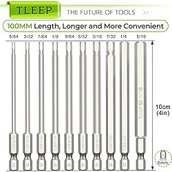 TLEEP 20 x 1/4 Inch Hex Head Allen Wrench Drill