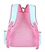 EURO SKY Children School Backpack Bags for Girls Students PU Leather Blue Large