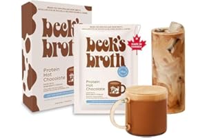 Beck's Broth Protein Hot Chocolate (5-Pack) | Made w/Pasture Raised Bone Broth Powder | Dairy Free, Gluten Free | High Protei