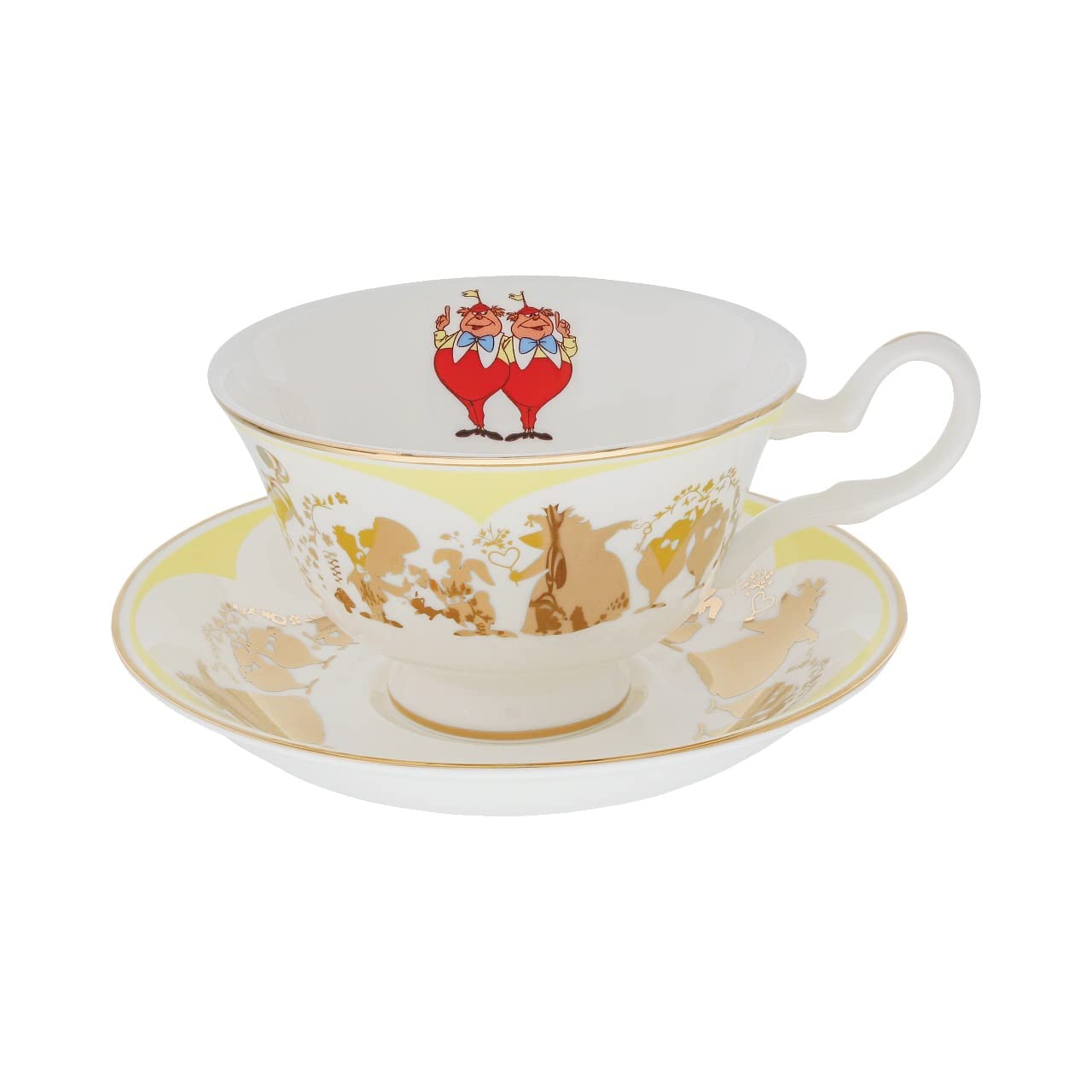 The English Ladies Co - Alice in Wonderland Cup and Saucer Set - Tweedledum Tweedledee