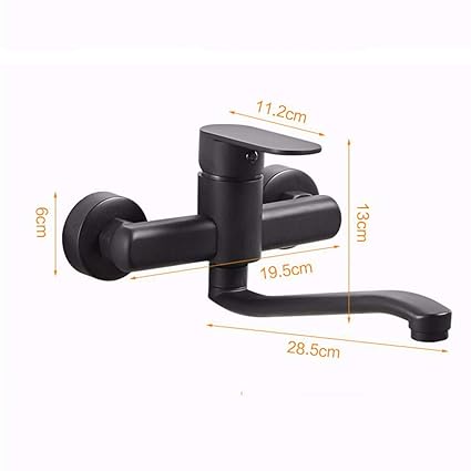 Mulfaucet Pietra Di Quarzo Nero Rubinetto Della Cucina Piscina Con Mop Lavandino Piscina Con Lavandino Doppio Foro Nel Muro Rubinetto Dellacqua Calda