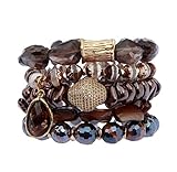 Heather Ford Chocolate Bracelet Stack