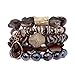Heather Ford Chocolate Bracelet Stack