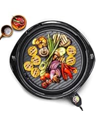 Maxi-Matic EMG-980BSC Large Indoor Electric Nonstick Grilling Surface, Faster Heat Up, Ideal Low-Fat Meals, Easy To Clean Design, Includes Glass Lid, 14