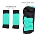 CAR PASS Rainbow Cool Universal Fit Two Front 3D Air Mesh Car Seat Cover with Steering Wheel & Blet Cover-Airbag Compatible (Bucket Front Seats only, Black-Mint)