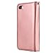 iPhone 8 Case,iPhone 7 Case, Pandawell PU Leather 9 Card Slot Wallet Folio Case with Detachable Magnetic Hard Case for Apple iPhone 8/iPhone 7 - Rose Gold