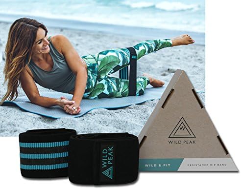 Wild Peak Premium Resistance Bands for Legs and Butt | Booty Workout Band Non-Slip | Exercise Equipment & Accessories for Home & Gym | Women & Men