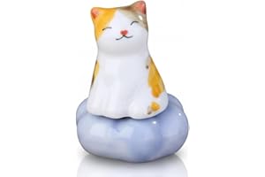 DANCEWHALE Fidget Toys for Kids Stress Relief Sensory Executive Desk Toys Spinner Ceramic for Adults Novelty Spinning Tops for Party Favors Stocking Stuffers Bulk for Boys and Girls, Calico Cat