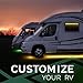 OPT7 Aura LED Trailer RV Underbody/Awning or Interior Lighting Kit – Full Color Spectrum- 4 Smart-Color Glow Stripthumb 1
