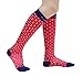 CompressionZ 20-30 mmHg Compression Socks Men & Women - Knee High Support Stockings (Brick Red, Large)
