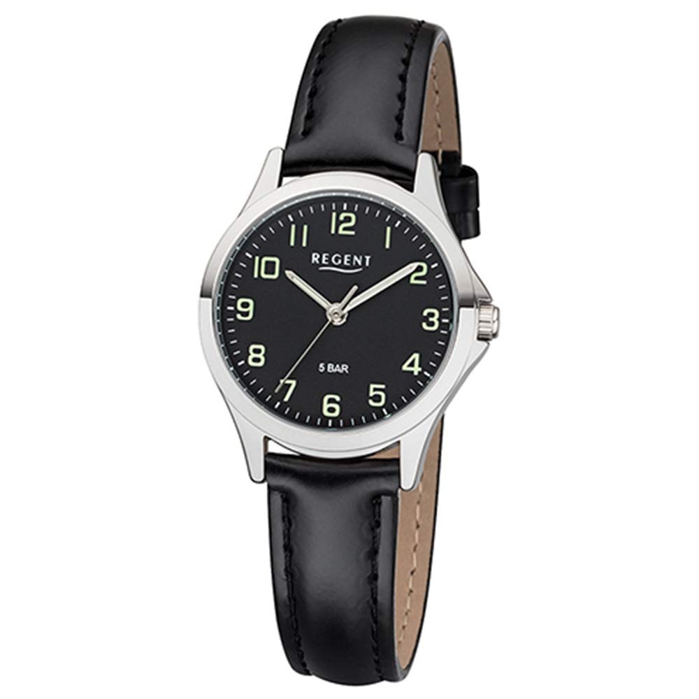 REGENT Unisex-Adults Analog Watch with Faux Leather Strap 12111300