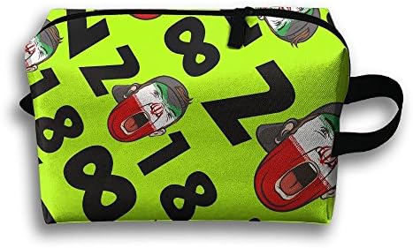 E4fg Cube 2018 Soccer Fans Iran Women Men Zipper Travel Cosmetic Bags Durable Makeup Shaving Kit OrganizerPortable Toiletry Pouchs