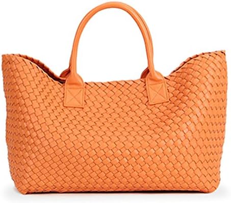 New Winter Trendy Hand Shoulder Large Capacity Woven Handbag Bag