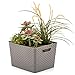 EZOWare 18 Qt Woven Plastic Storage Baskets, Large Organizer Knit Tote Bins Boxes - Pack of 3