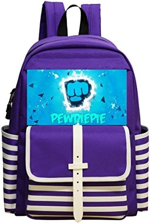 GGKKIS PewDiePie-Logo School Backpack Bookbag Daypack Shoulder Student Bag