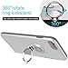 ICONFLANG iPhone 6 Case with Ring Kickstand, 360 Degree Rotating Ring Grip Case for iPhone6/6s Dual Layer Shockproof Impact Protection 6Case Compatible with Magnetic Car Mount-White Grey