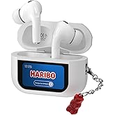 DCHK Haribo Wireless Earbuds with LCD Touchscreen Case, Bluetooth 5.4 TWS, Noise Cancelling, 13mm Bass Driver, IPX4, Gummy Bear Style