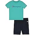 Champion Boys Shorts Sets 2 Piece Tee Shirt and Athletic Shorts for Kids
