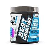 BPI Sports Best Creatine - Creatine Monohydrate, Himalayan Salt - strength, Pump, Endurance, Muscle Growth, Muscle Definition - No Bloat - Snow Cone - 50 servings - 10.58 Oz