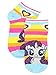 My Little Pony Girls 6 pack Socks (Shoe: 10-4 (Sock: 6-8), Blue Hearts Stripes)