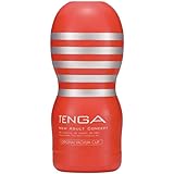 TENGA Original Men Masturbation Vacuum Cup, Pre-lubricated Powerful Deep Throat Suction Male Masturbator and Massager, TOC-10