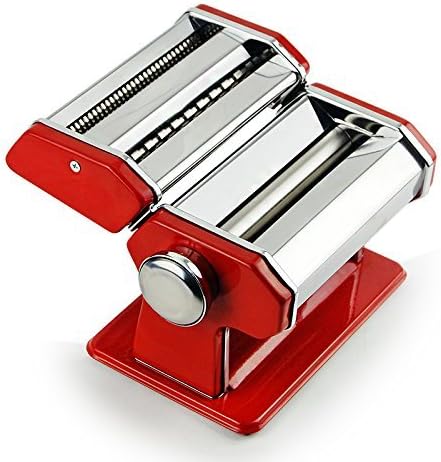 Doyle Harlin Stainless steel manual pasta machine small household split manually pressing machine new (180mm, color)