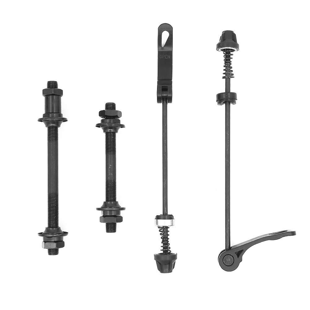 Boerni Cycling Quick Releases Set, 2pcs Quick Release Bicycle Hub and 2pcs Bike Front Rear Axle Hollow Shaft for MTB Road Mountain Bicycle