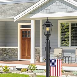 Design House Outdoor Lamp Post, Plastic Cross