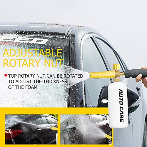 AutoCare Adjustable Foam Cannon Adapter for Karcher Snow Foam Lance Gun