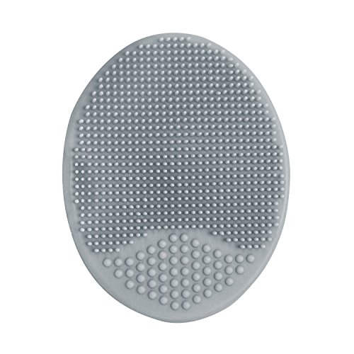 S&T 523401 Silicone Baby Bath Scrubbies - 2" X 2.5", Grey/Teal, 2PK