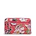 Vera Bradley Women's Cotton Turnlock Wallet With RFID Protection, Coral Floral, One Size