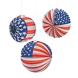 Fun Express Patriotic Balloon Lanterns, 6 Pack