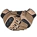 REEBOW TACTICAL Army Military Hard Knuckle Tactical Combat Full Finger Gloves, Large, Tan