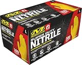 Mechanix Wear - Nitrile Disposable Gloves - Powder Free, Latex Free, Diamond Textured - 8 mil Yellow (Large, 100 Pack)