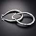 Women Elegant 925 Sterling Silver Filled Stud Hoop Dangle Earring Wedding Jewelry
