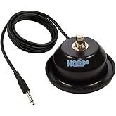 HQRP 1-Button Guitar Amp Footswitch Replacement for Fender 099-4049-000 fits FM, Mustang, Blues Junior amps