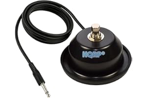 HQRP 1-Button Guitar Amp Footswitch Replacement for Fender 099-4049-000 fits FM, Mustang, Blues Junior amps