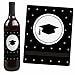 Big Dot of Happiness Gold Tassel Worth The Hassle - 2021 Graduation Party Decorations for Women and Men - Wine Bottle Label Stickers - Set of 4