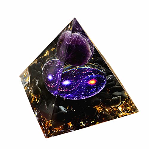 Handmade Orgone Pyramid Kit for Positive Energy Amethyst Crystal Sphere