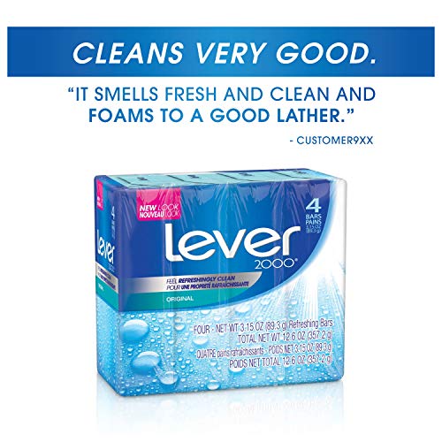 Lever 2000 Bar Soap, Original, 4 oz, 8 Bar