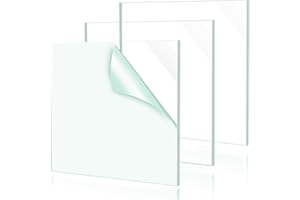 (3 Pack) 1/8" Thick Clear Acrylic Sheets - CreGear 12" x 12" Plexiglass Sheets, Transparent Plexi Glass for Craft, Photo Frame, Signs, DIY Display Projects - Cut to Size with Laser or Saw Tools