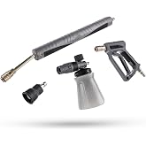 The Rag Company Ultra H2O Complete Kit | Stainless Steel Internals | Fully Adjustable Spray Patterns and Dilution Ratios | Chemical-Resistant HDPE Wide-Mouth Bottle