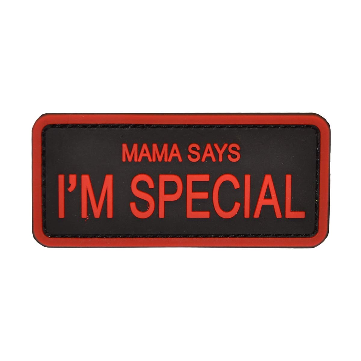 Cobra Tactical Solutions Patch Mama Says I'm Special red with Hook & Loop for Airsoft/Paintball for Tactical Clothing/Backpack